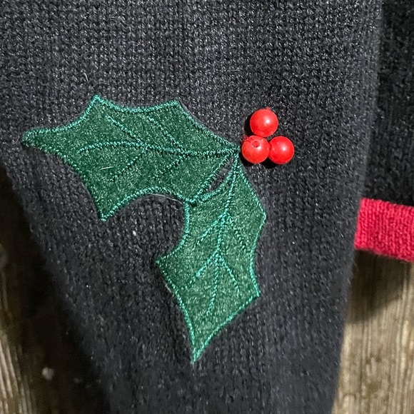 Vintage Jason Maxwell Zip up Collared CARDINAL sweater! Christmas size Large EUC - Picture 5 of 6